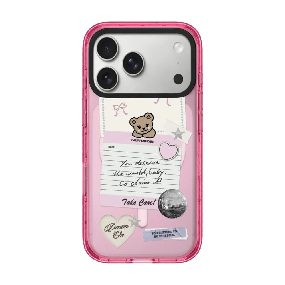6090854 Pink Border Magnetic Case: Compatible with IPhone 18 17 16 15 14 13 Pro Max 18Pro Quake pink (MagSafe) 2 iPhone17 Pro Max
