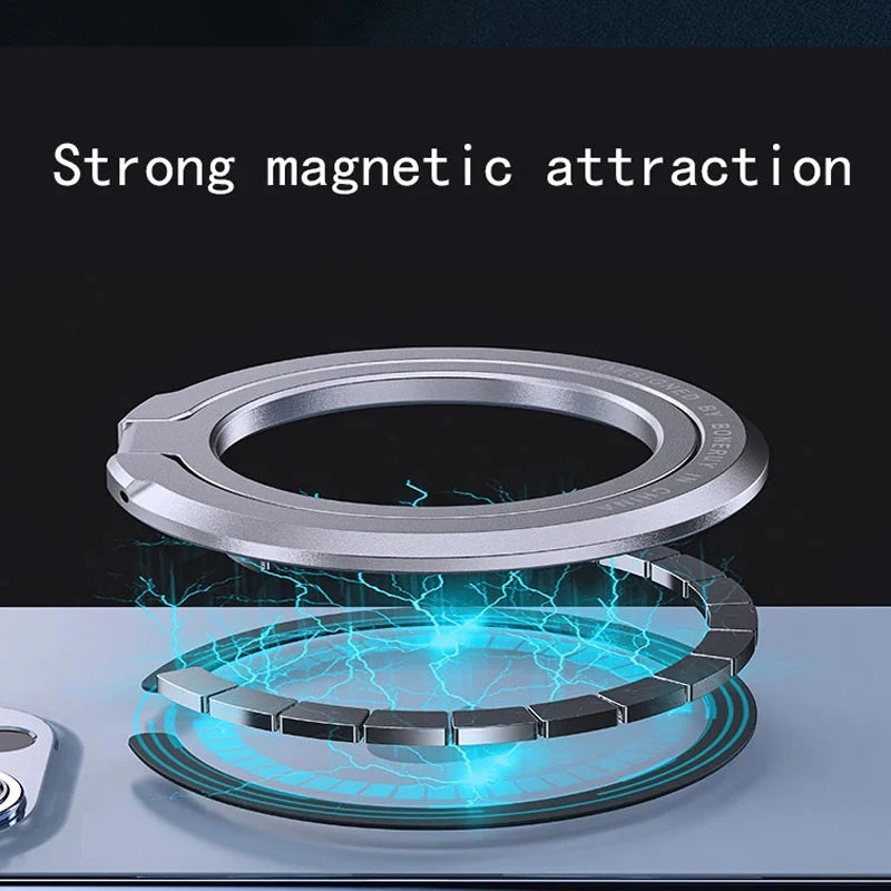 2025New Magnetic Phone Ring Holder for MagSafe Accessories Adjustable Finger Ring Support Bracket For Magnet Case for IPhone Quake