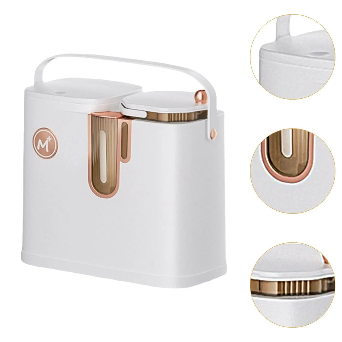 Wet and Dry Dual Trash Can Recycle Garbage Garbage Can Recycling Bin Tea Dregs Drainage Bucket for Office RV Home Dorm Vehicle Quake