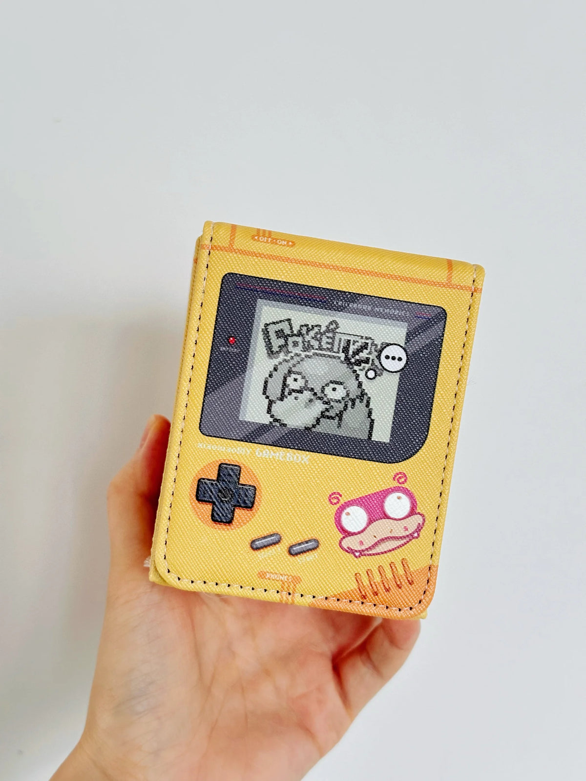 HOT DIY Retro Brick Gameboy Card Storage Box Pocket Monster TCG Organizer - Collectors Display Case Cartoon Anime Quake Psyduck
