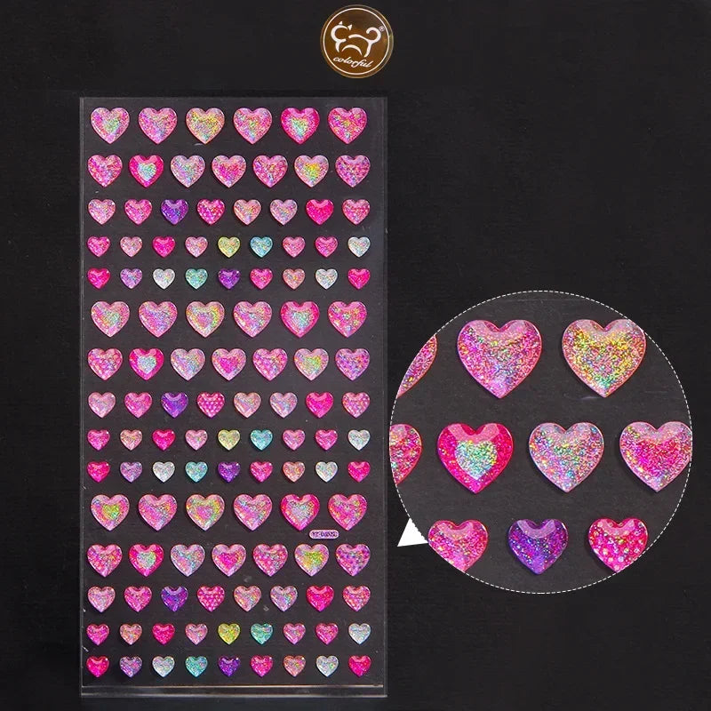Rhinestone Crystal Face Stickers – DIY Gem Makeup Decor