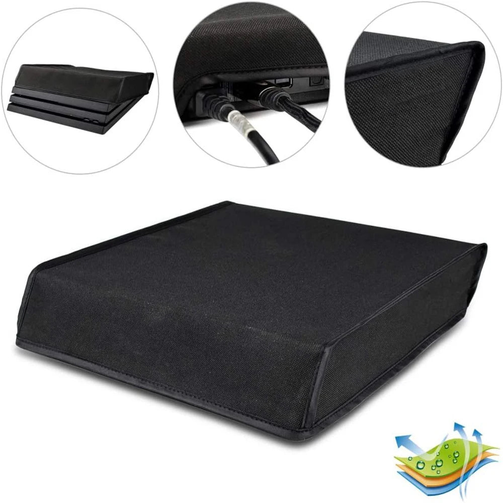 For PS4 Pro Console, Anti Scratch Waterproof Cover Protector Sleeve for PS4 Pro Console Quake black