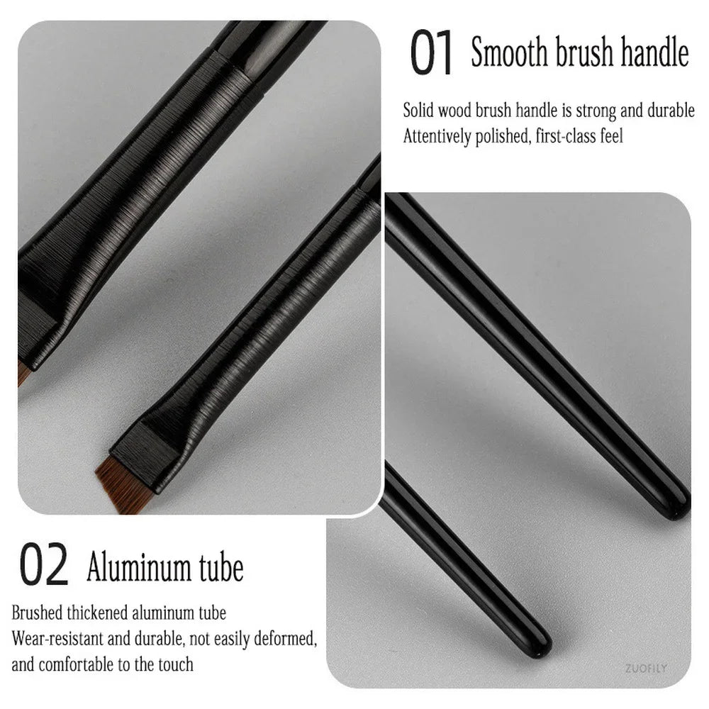 Makeup Brushes for Women Flat Fine Blade Eyebrow Contour Brush Eyeliner Brush Professional Liner Brow Cosmetic Beauty Tools Quake