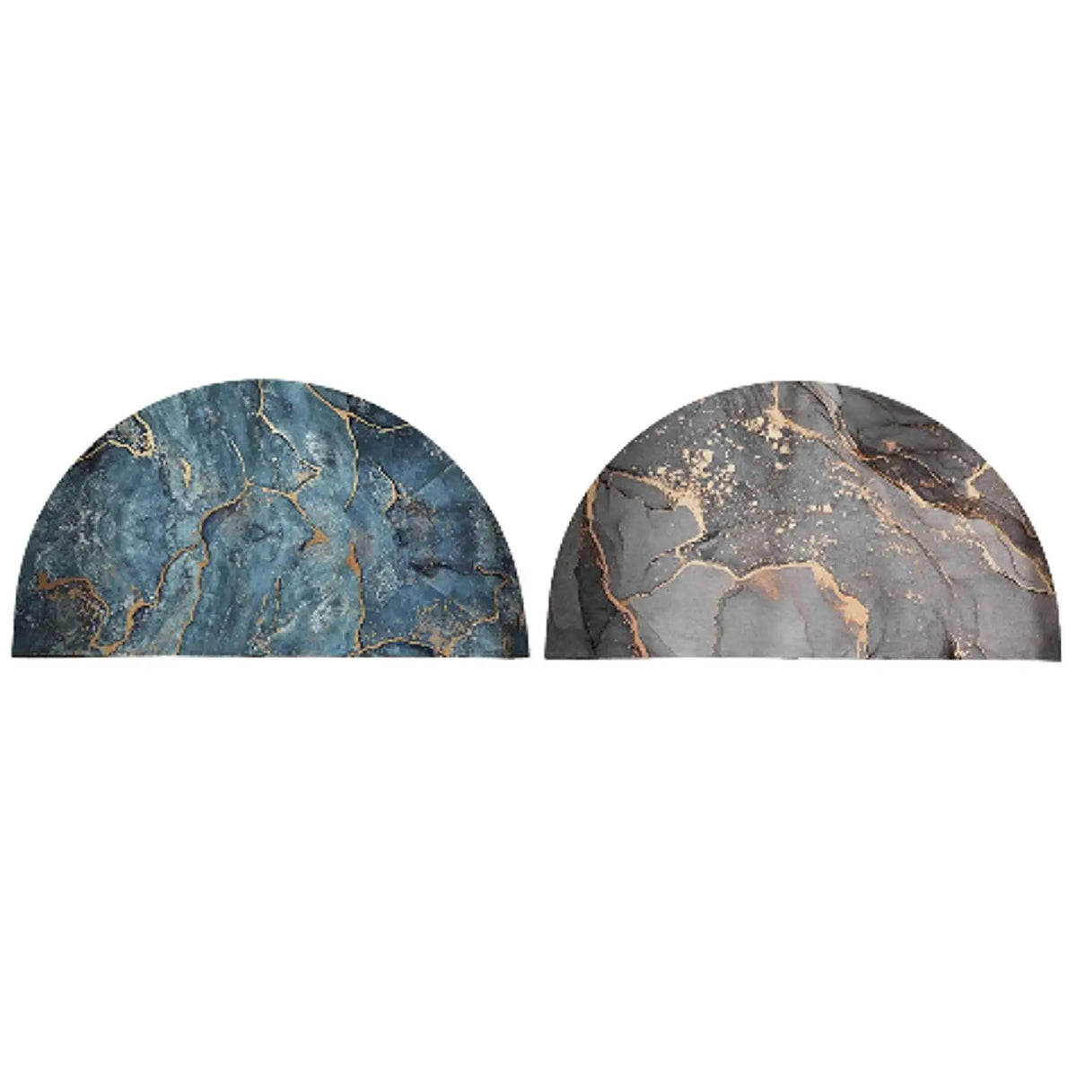 Half Round Bath Mat Dry Fast Shower Mat Area Rug Floor Mat Water Absorbent Washable Bathroom Rug for Bathroom Floor Tub Shower Quake