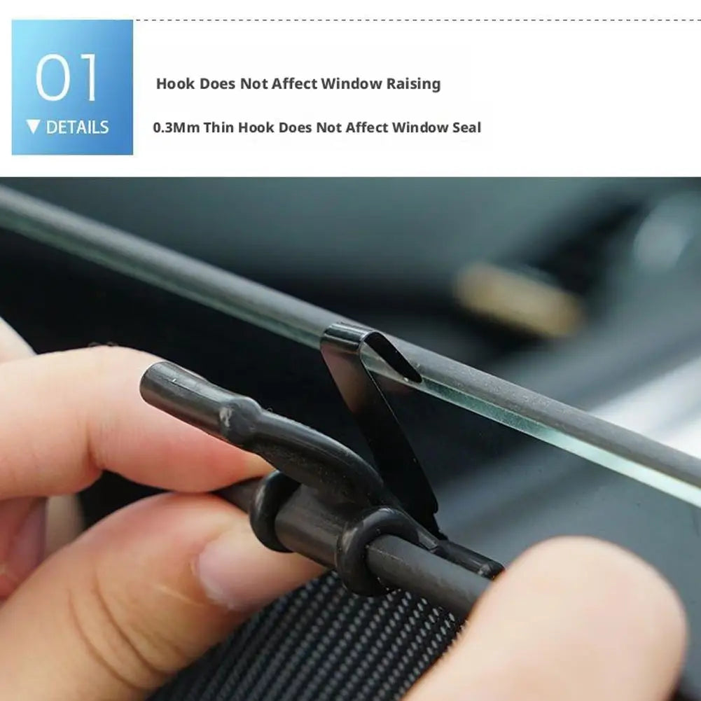 Retractable Car Window Shade Sunshade Side Window Curtain Sun Protection Heat Insulation Privacy Blocker Auto Accessories Quake