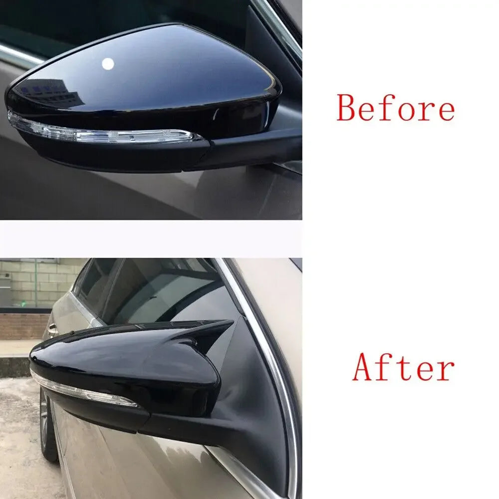 For Volkswagen VW Jetta 2011-2017 Passat B7 2011-2014 Car Rearview Side Mirror Cover Sticker Wing Cap Exterior Door Case Trim Quake