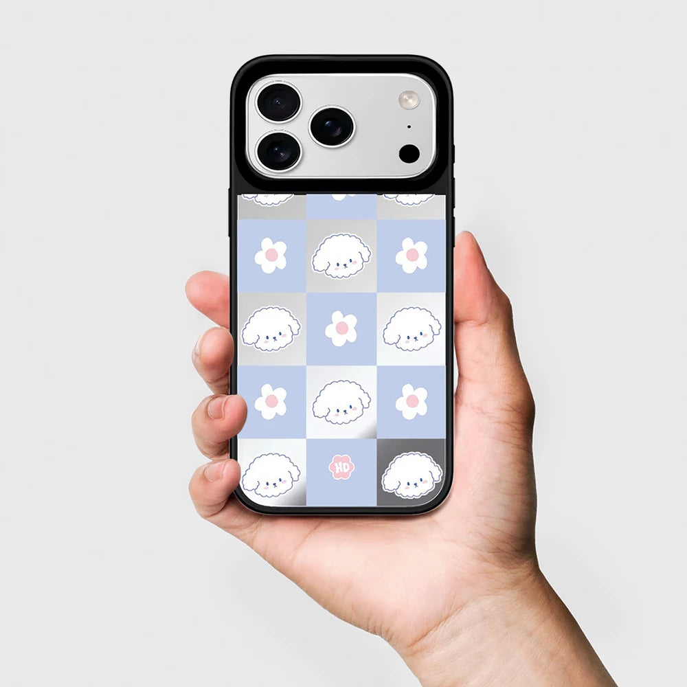 6090481 Mirror Surface Magnetic Phone Case Cover for IPhone 13 14 15 16 17 18 Pro Max Case Multicolor Quake