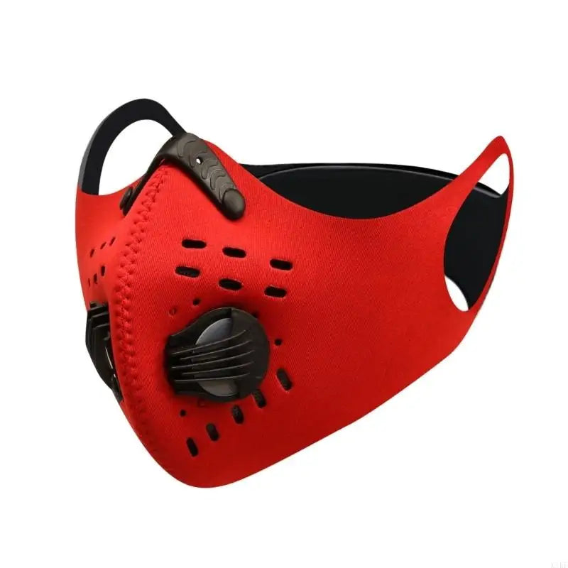 Filters Reusable Antidust Unisex Mouth Face Filter Breathable Earloop Smokes Pollen for Outdoor Cycling,Sport K1KF Quake Red China Mainland