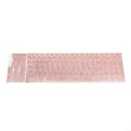 Mechanical Keyboard Keycap Set with Raised Pattern, Side Printing, Through Characters and Layout Coverage K1KF Quake Pink CN