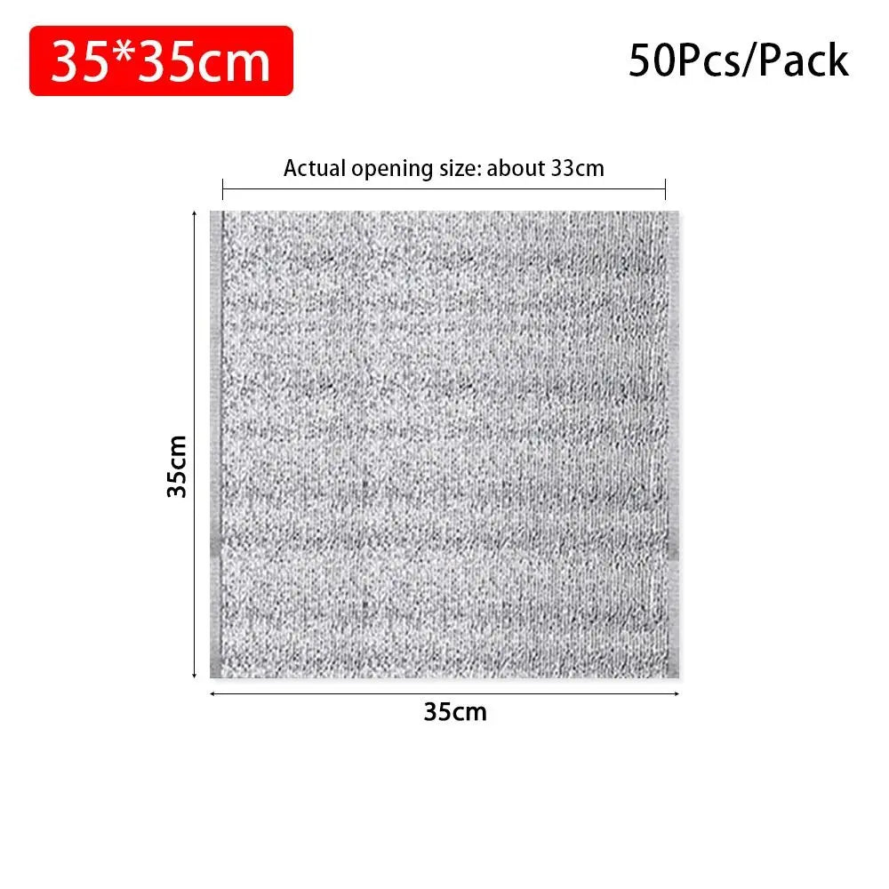 50Pcs/Pack Ice Cold Warm Aluminum Foil Bag Delivery Carrier Food Thermal Insulation Bag Drink Storage Packing Cooler Bag Quake 50Pcs 35x35cm