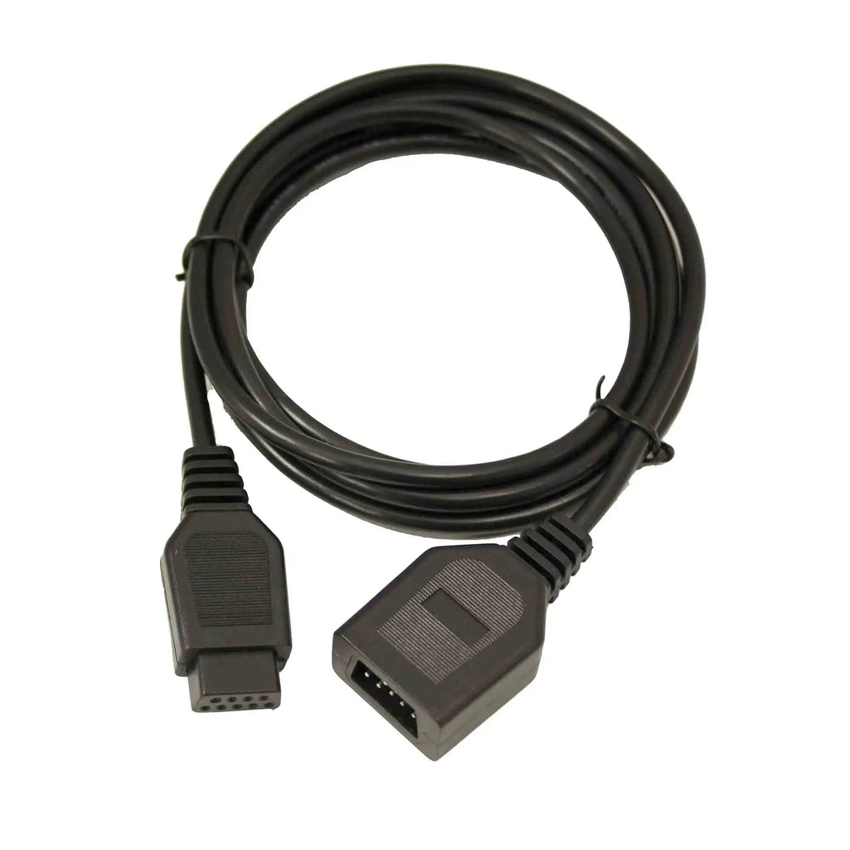 Extension Cord Cable For Sega Genesis 2/3 Controller by Mars Devices Quake black