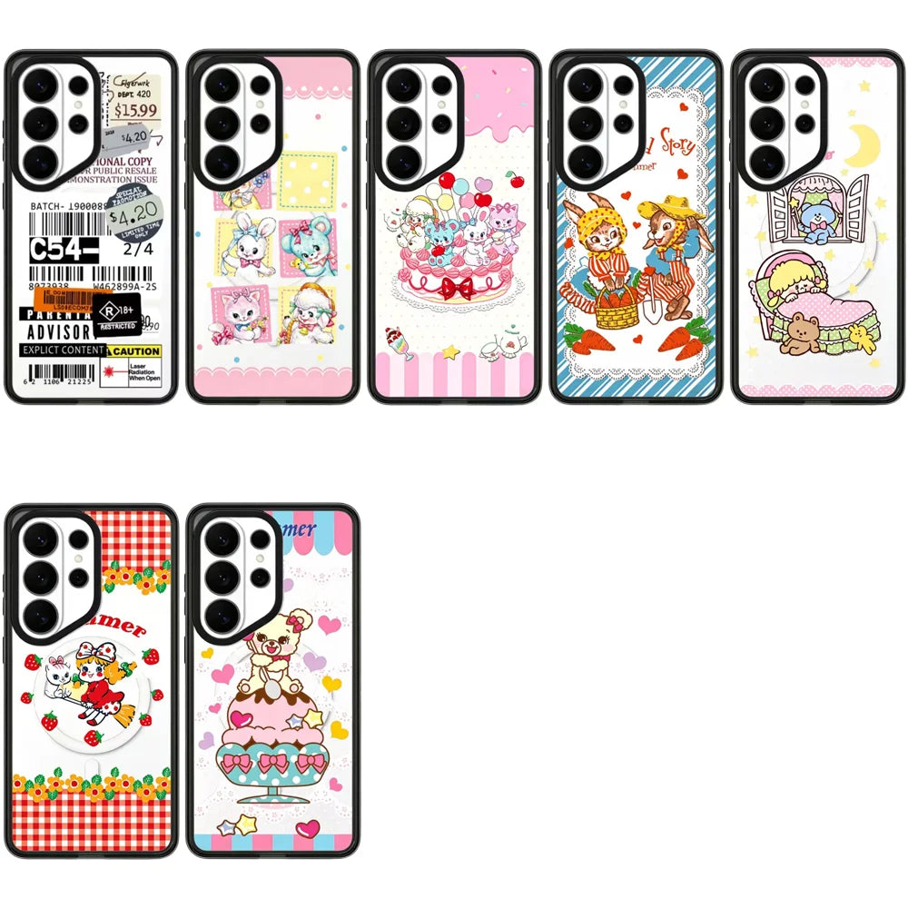 6071732 Acrylic Case for Samsung Galaxy S26 S25 S24 S23 Ultra S26U S24+ S25+ S26 Plus Protective Case Quake