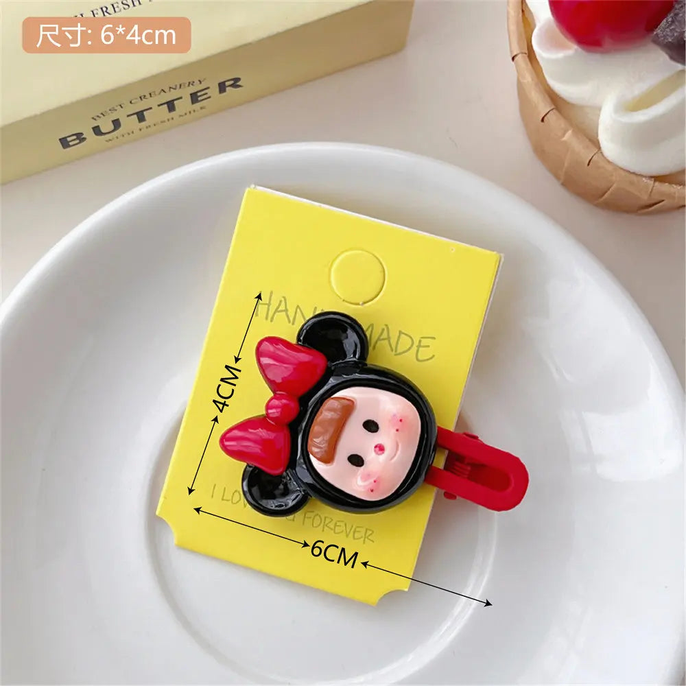 Cute Dopamine Girls Hair Clip Sweet Versatile Children Forehead Bangs Side Clip Kawaii Korean Fashion Hair Styling Accessories Quake hdjnh