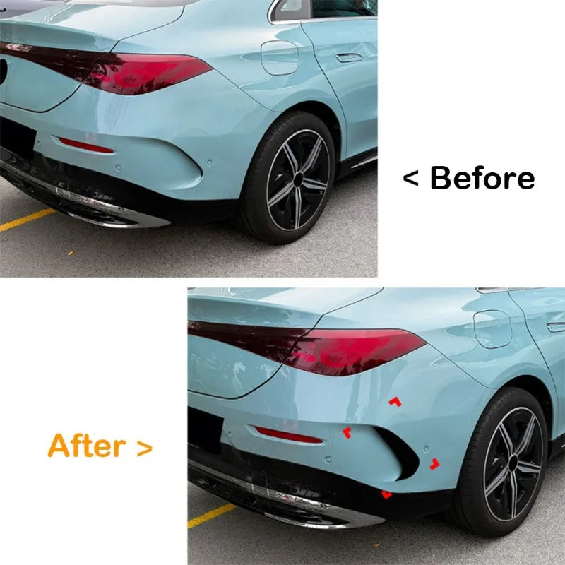 For Benz CLA C174 C178 AMG Line 2026 Car Rear Bumper Spoiler Air Vent Cover Side Canard Cover Trim Gloss Black Carbon Decoration Quake