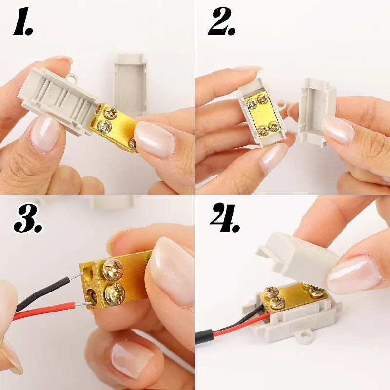 5/1Set T-type Branch Wiring Terminal Quick Wire Connector Block Electrical Cable Junction Box High Power Splitter Wire Connector Quake