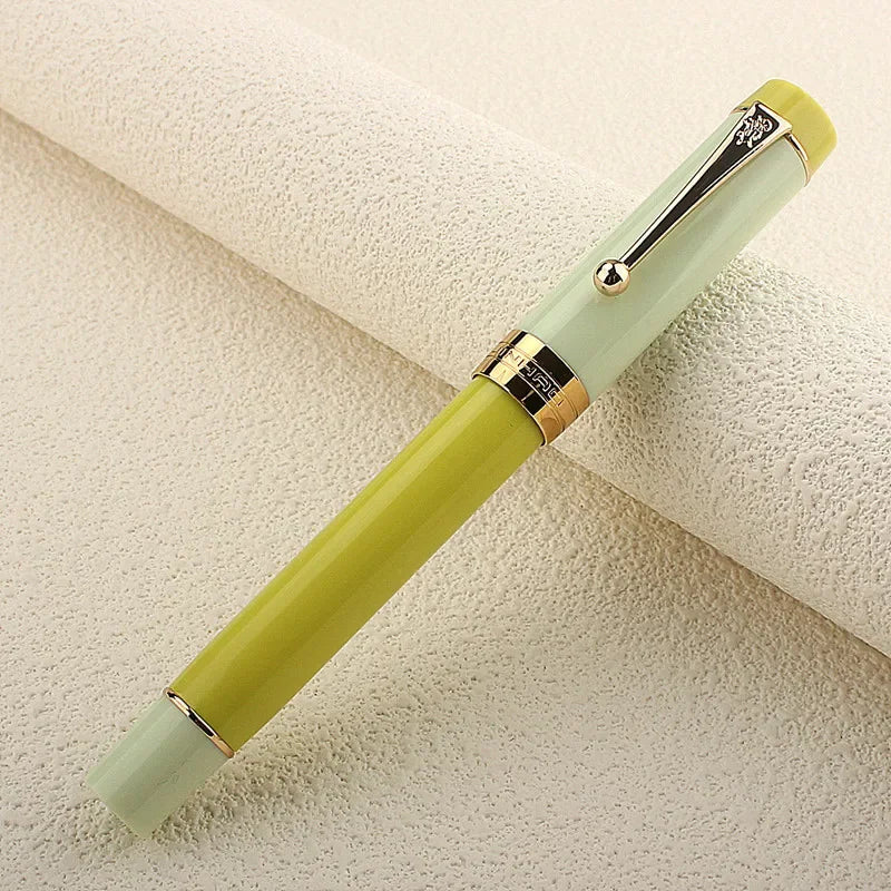 Jinhao 100 Centennial Fountain Pen Resin Luxury Pens Green Color F/M Classic Nib Writing Pen Stationery Office School Supplies Quake