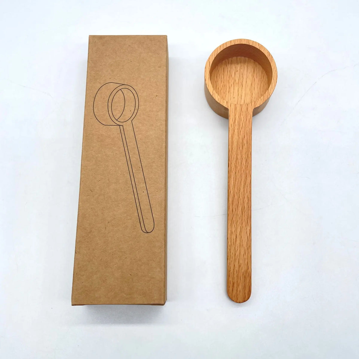 Wooden Measuring Spoon Set Kitchen Measuring Spoons Tea Coffee Scoop Sugar Spice Measure Spoon Measuring Tools for Cooking Home Quake 16.8cm B