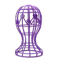 New Holder Foldable Wig Stand Hat Cap Wig Accessories Storage Rack Multi-Purpose Wig Head Stand Quake purple