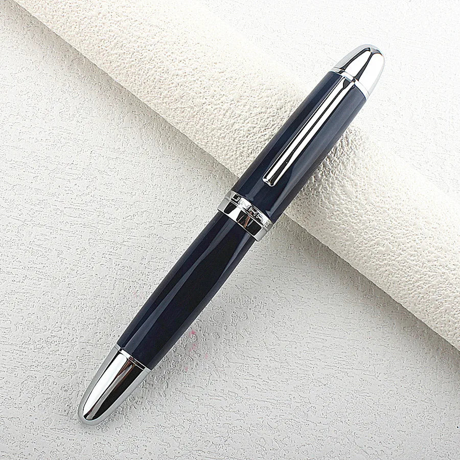 JINHAO X169 Fountain Pen Elegant Black Gold Clip Pen M/F/EF Nib Writing Ink Pen pk 9019 X159 P136 Stationery School Supplies Quake X169-1 M 0.7MM