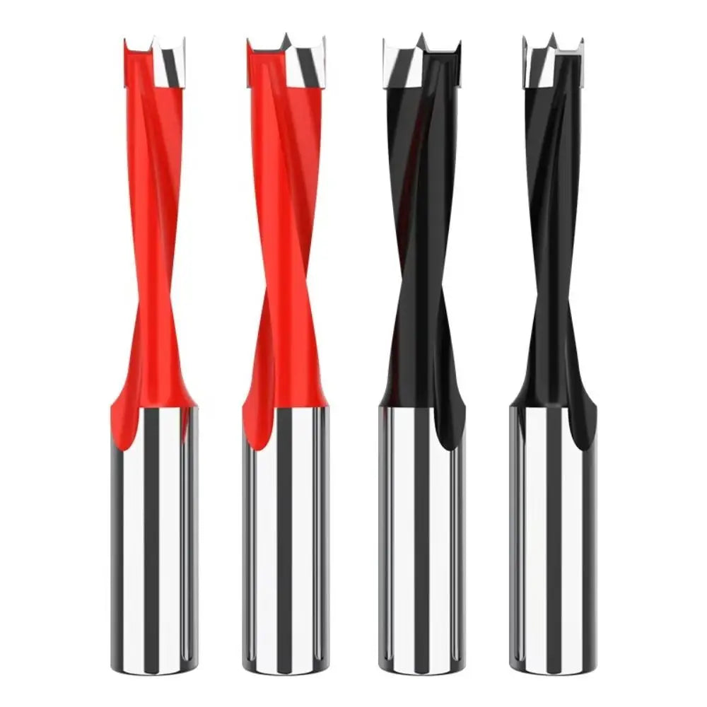 New 2 Flute Drill Bits Left/Right Carbide Row Drill 10mm Shank Woodworking Tools Wood Alloy Quake