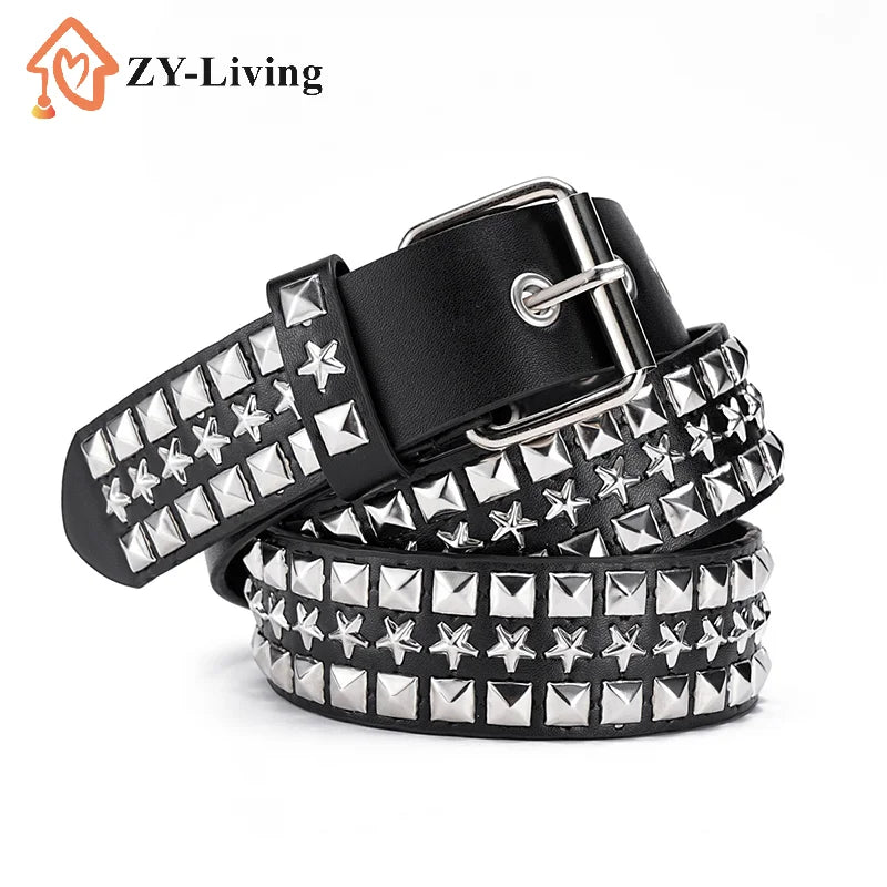 1Pcs Y2K Metal Belt For Men & Women Punk Hardware Jeans Belt Designer Belt Quake