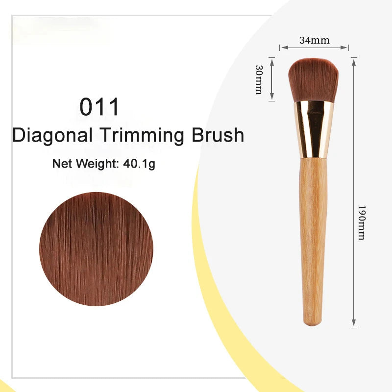 1pcs T Series Beauty Makeup Brushes Face Cosmetic Loose Powder Eyeshadow Highlight Eyebrow Make up Brush For Beauty Women Quake 011