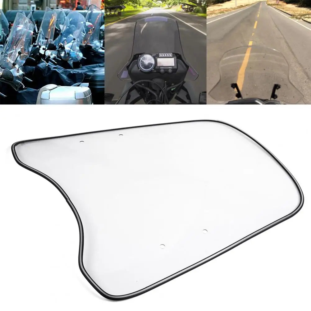 Universal Motorcycle Windscreen Windproof Transparent Motorcycle Extension Spoiler Windshield for Scooter Quake