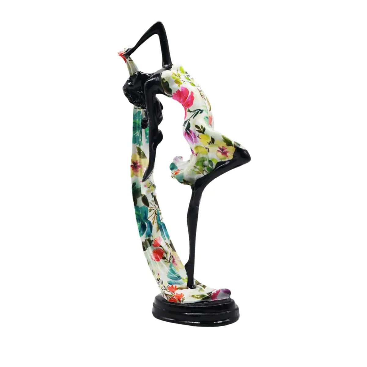 Yoga Girl Statue Collectible Creative Desktop Ornament for Table Centerpiece Dining Table Bookshelf Cabinet Home Decoration Quake Style D