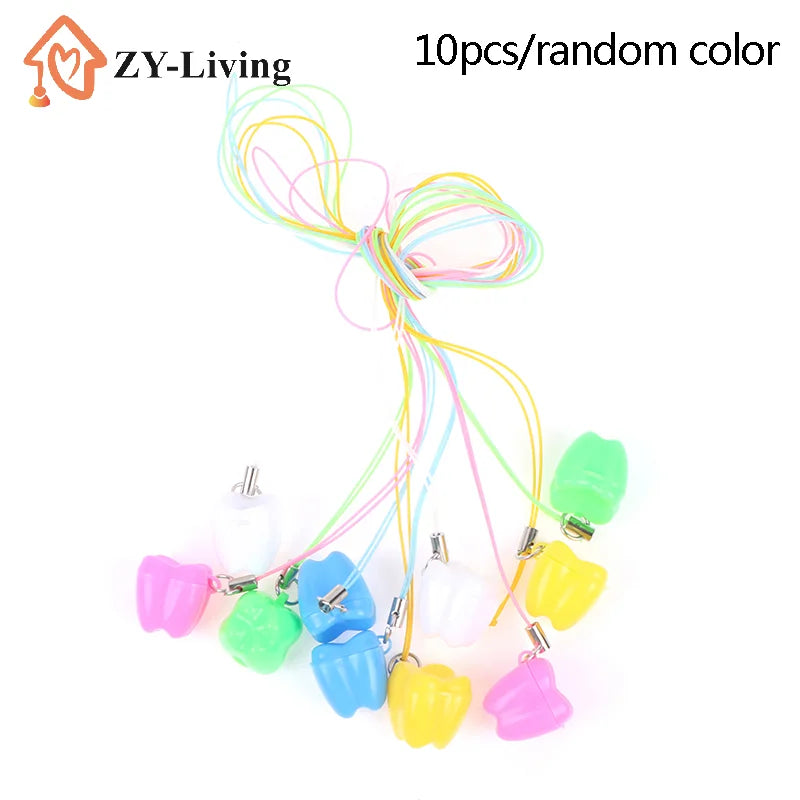 10pcs Colorful Baby Kids Tooth Storage Box Organizer Milk Box Children's Souvenir Save Baby Teeth Keepsake Holder Quake