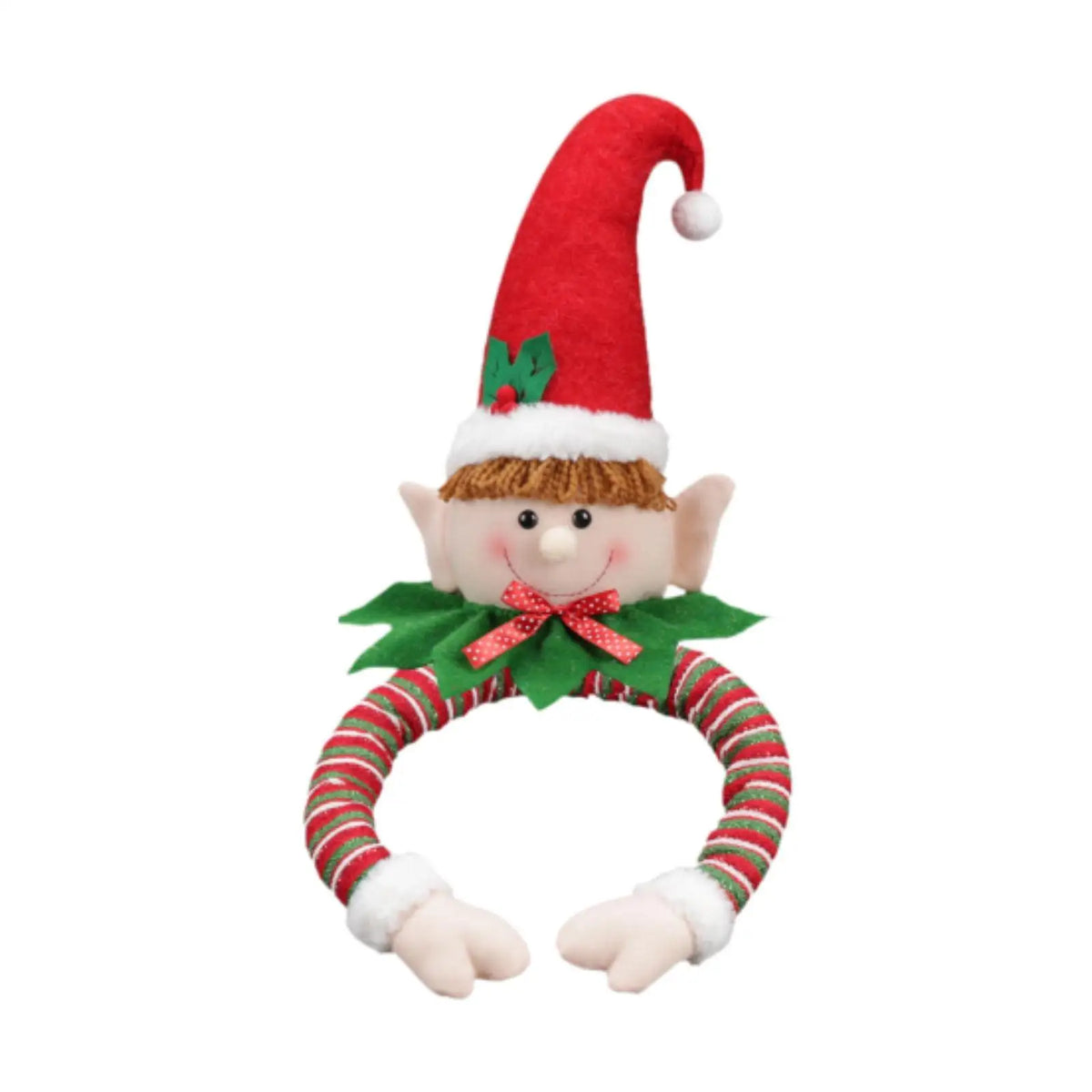 Christmas Tree Topper Doll Decoration Multifunctional Plush Fabirc for Holiday Decor Adorable Stylish Handmade Accessories Quake Elf
