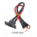 XT90H XT90S-F XT90E-M to M3-M10 Ring Terminal Adapter, 12AWG High Temp Power Cable for RC Model Lipo Battery Charger Wiring Quake XT90E-Male 3M M10