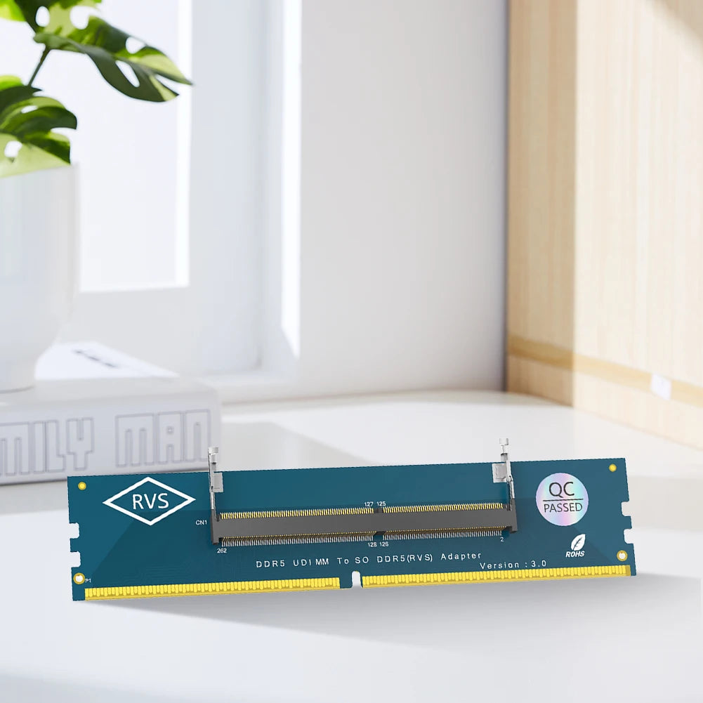 Mainland China Origin DDR5 U-DIMM Adapter Card for Desktop Computers in Blue Support Wireless Earbuds and Bluetooth Headphones Quake