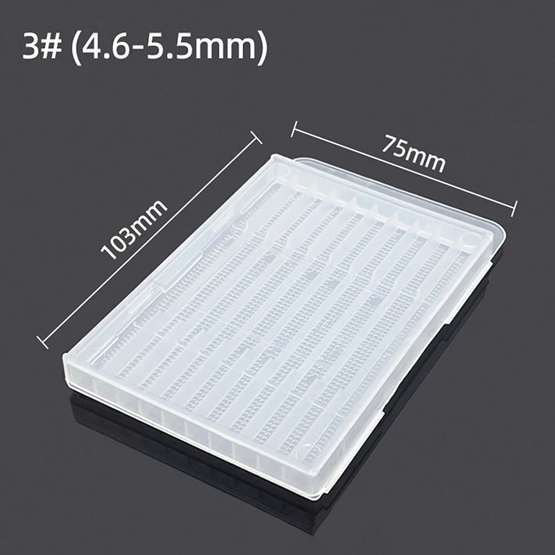 1PCS Transparent 5/10 Hole Plastic Drill Bit Storage Box Empty Tool Organizer for Woodworking Drill Quake A4