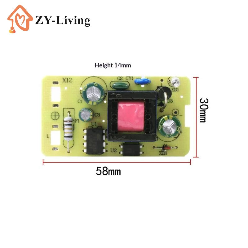 1Pcs Step-Down Power Supply Board 5V 2A Adapter AC220V To DC 5V Switching Power Supply Module Quake