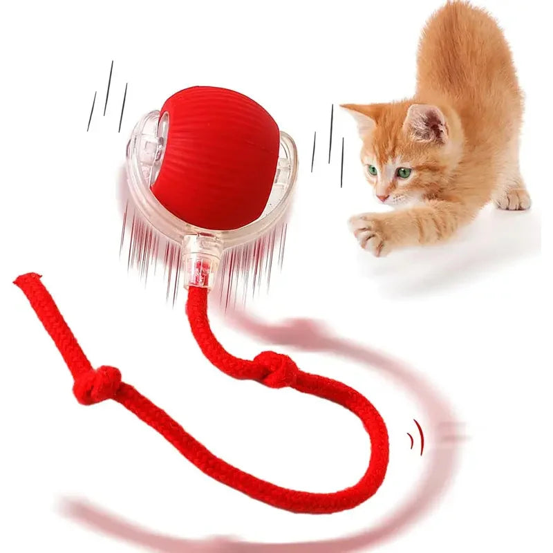 Automatic Rolling Ball Interactive Ball Cat Toys Pet Supplies Electric Dog and Cat Training to Imitate Rat Rechargeable Products Quake