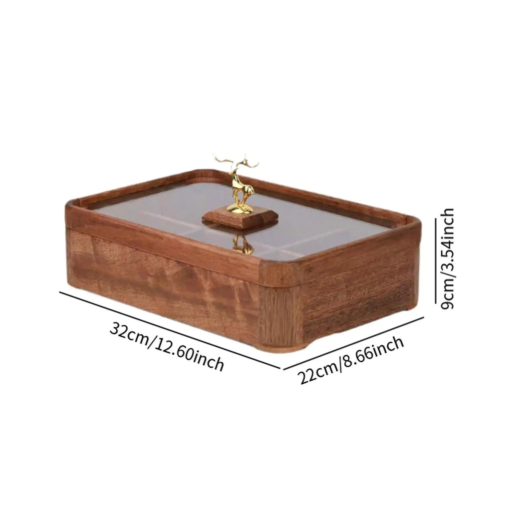 Nut and Candy Serving Tray Divided Serving Tray with Lid Veggie Tray Appetizer Platter Home Decor Dried Fruit Tray for Sweets Quake