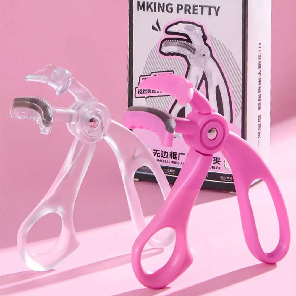 PRETTY Wide Angle Eyelash Curler Borderless Lash Lifting Tool with Built In Comb for Separated Defined Curled Lashes Quake