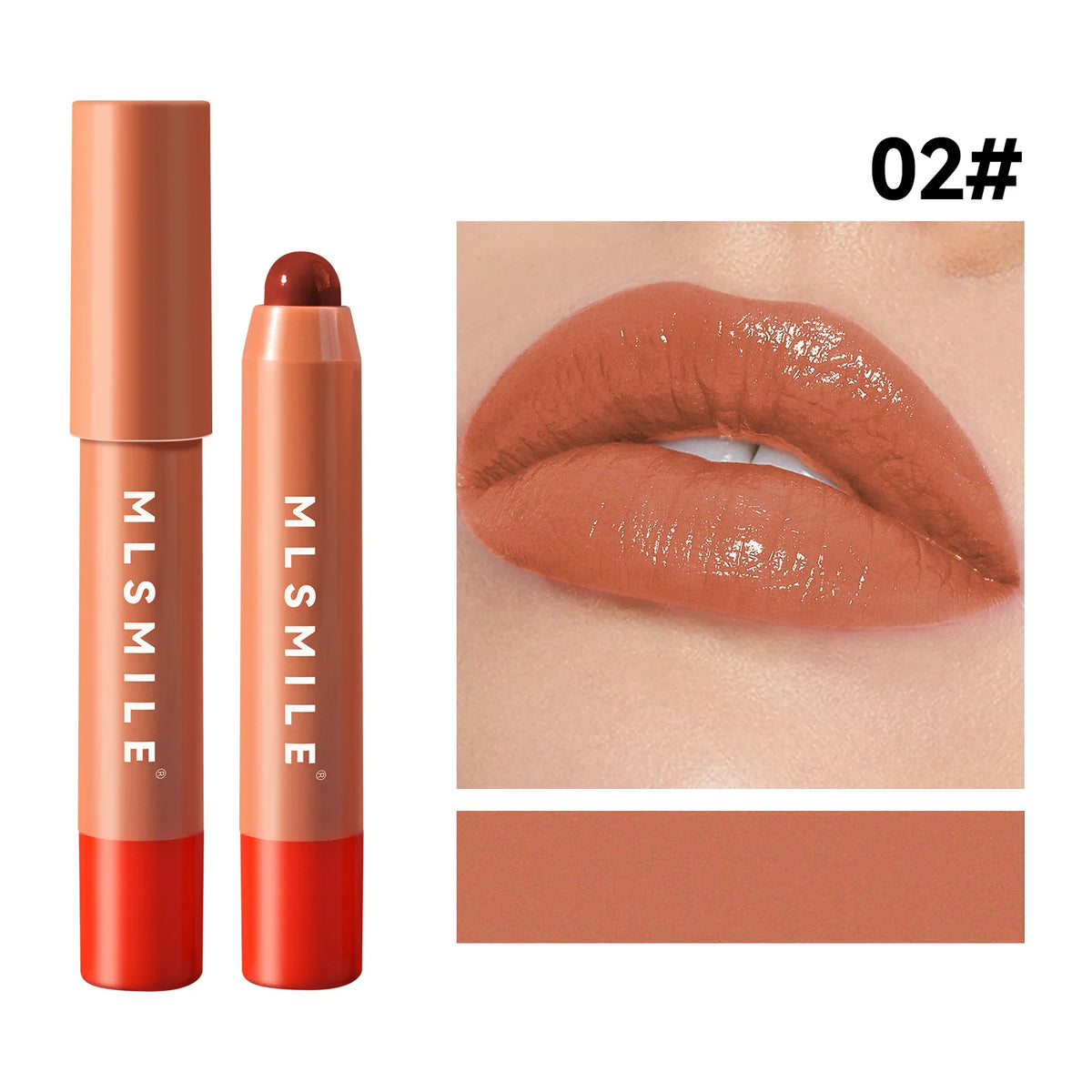 6 Colors Lipstick Pen Waterproof Long-Lasting Natural Shine Moisturizing Non-stick Perfect Sexy Lip Gloss Women Makeup Quake 02