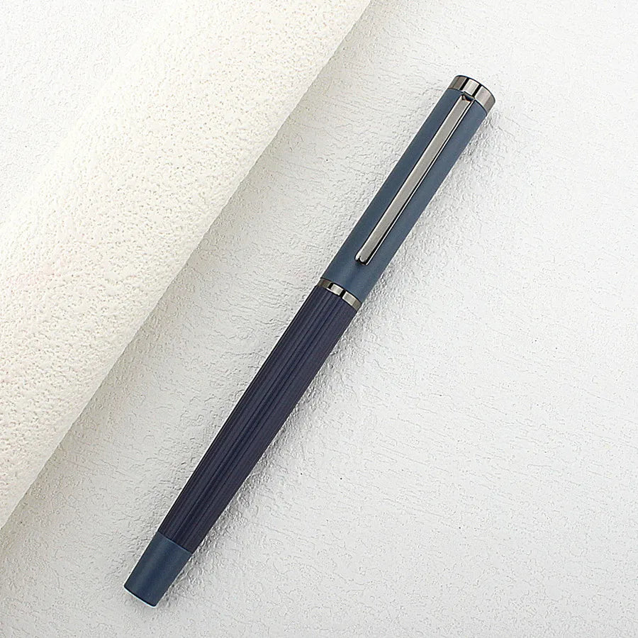 Business 6052 Metal Fountain Pen Matte Barrel Iridium EF 0.38mm Ink Pen Office Business Writing Gift Ink Pen Quake 6052-2 EF 0.38MM