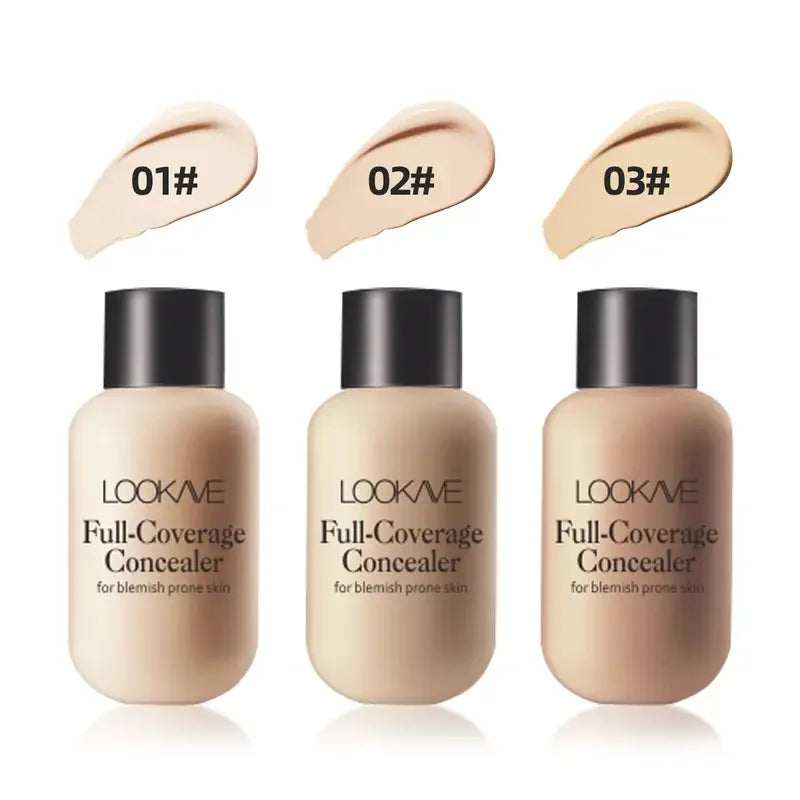 Lightweight and Compact Mini Liquid Concealer-High Coverage for Acne,Ddark Circles and Blemishes,Travel-Friendly FaceMakeup Base Quake
