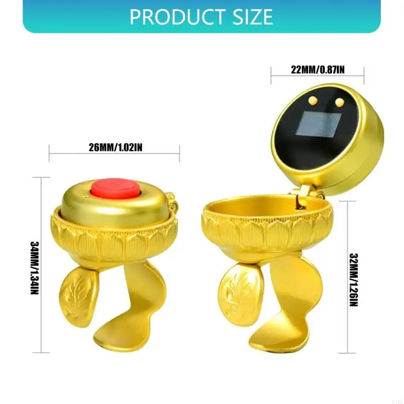 Multifunctional Digital Display Counter Rings Rechargeable Battery Touch Operation Fitness Meditations Reading Management K1KF Quake