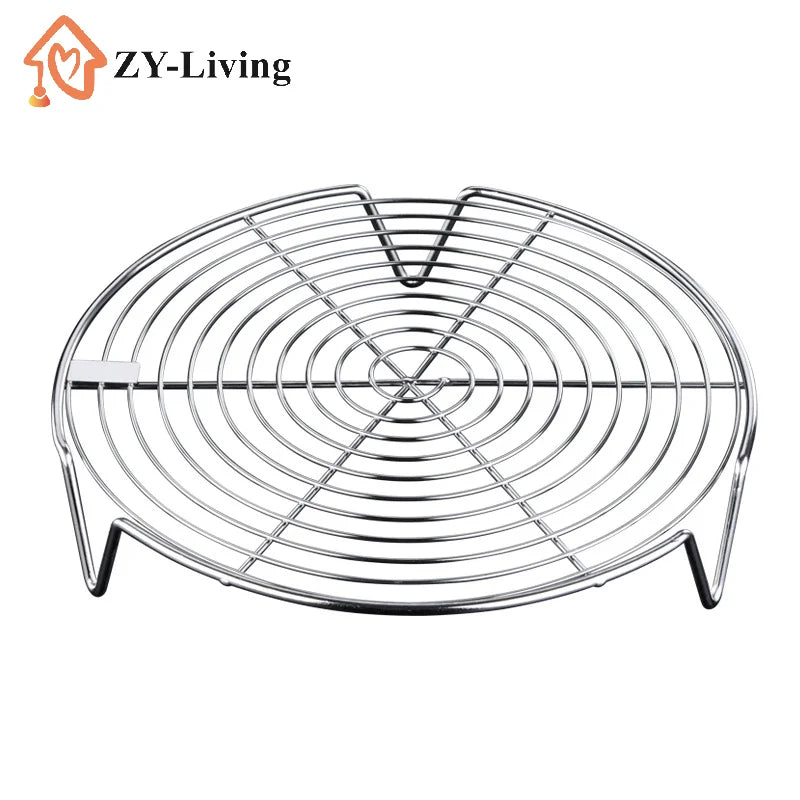 1pcs Stainless Steel Steamer Rack Multifunction Pot Steaming Tray Dumplings Eggs Grill Stand 16cm 18cm 20cm 22cm Quake