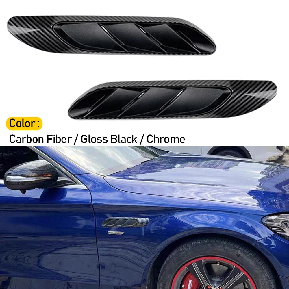 For Mercedes-Benz C-Class W206 C200 C260 AMG C63 2022-2025 Car Side Air Outlet Vent Cover Trim Fender Sticker Flow Duct Cover Quake