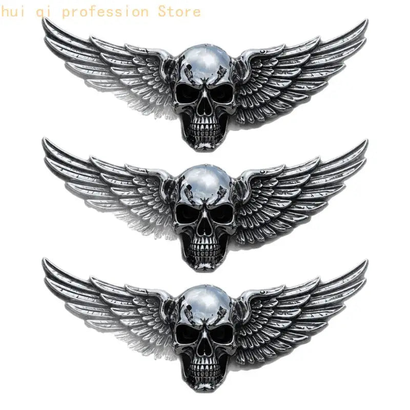 3D Winged Skull Badge Accent Fairing for Garage and Bike Builds H8WE Quake