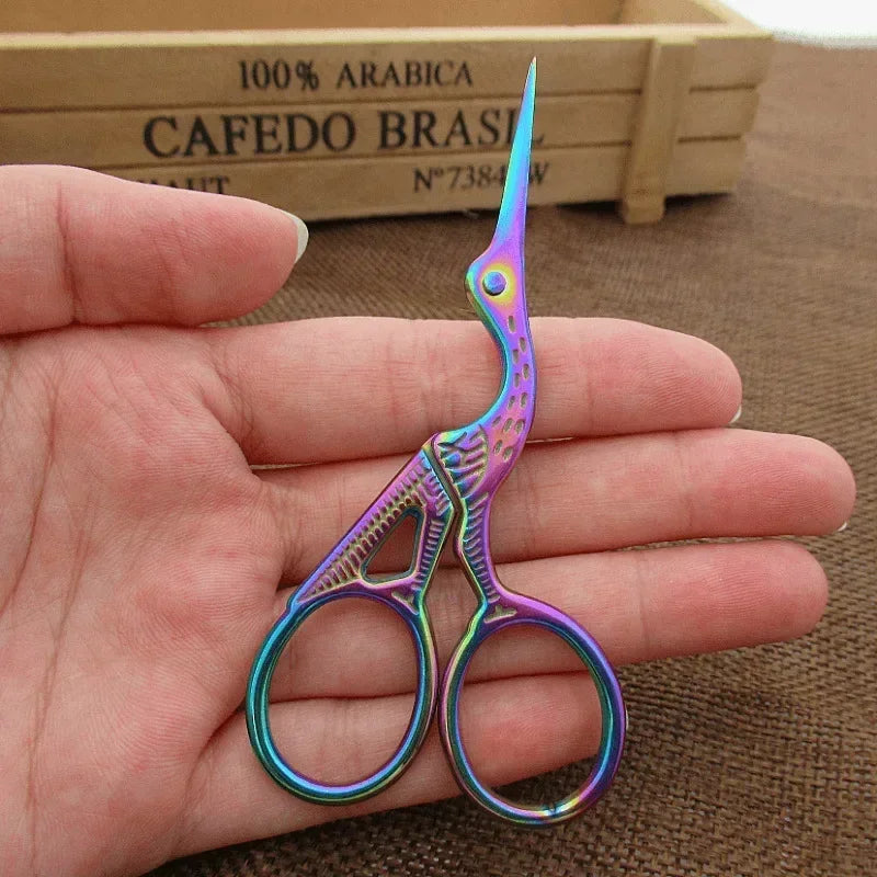Nose Hair Scissors Round Head Type BeautyScissors For Eyebrows Stainless Steel Stork Nose Hair Beard Ear Hair Eyebrow Scissors Quake