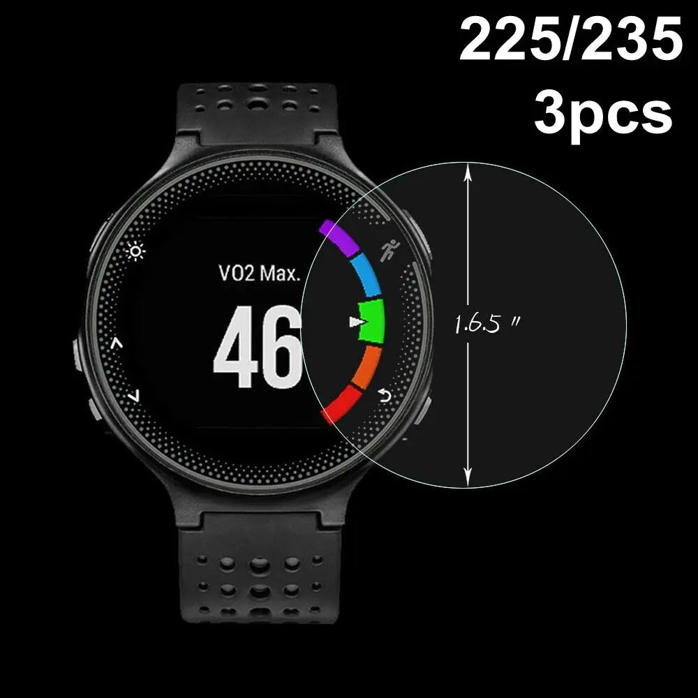 Premium Tempered Glass Screen Protectors Protective Film For Garmin Forerunner 235 225 735XT Quake 3pcs 225 or 235