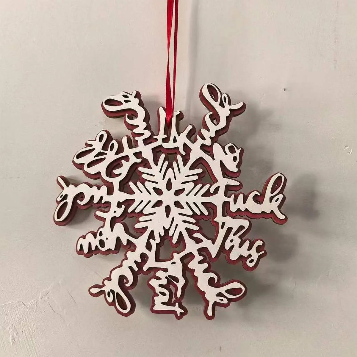Snowflake Christmas Hanging Ornament Wooden Christmas Hanging Decoration Xmas Decor for Home Wedding Hotel Malls Restaurant Quake