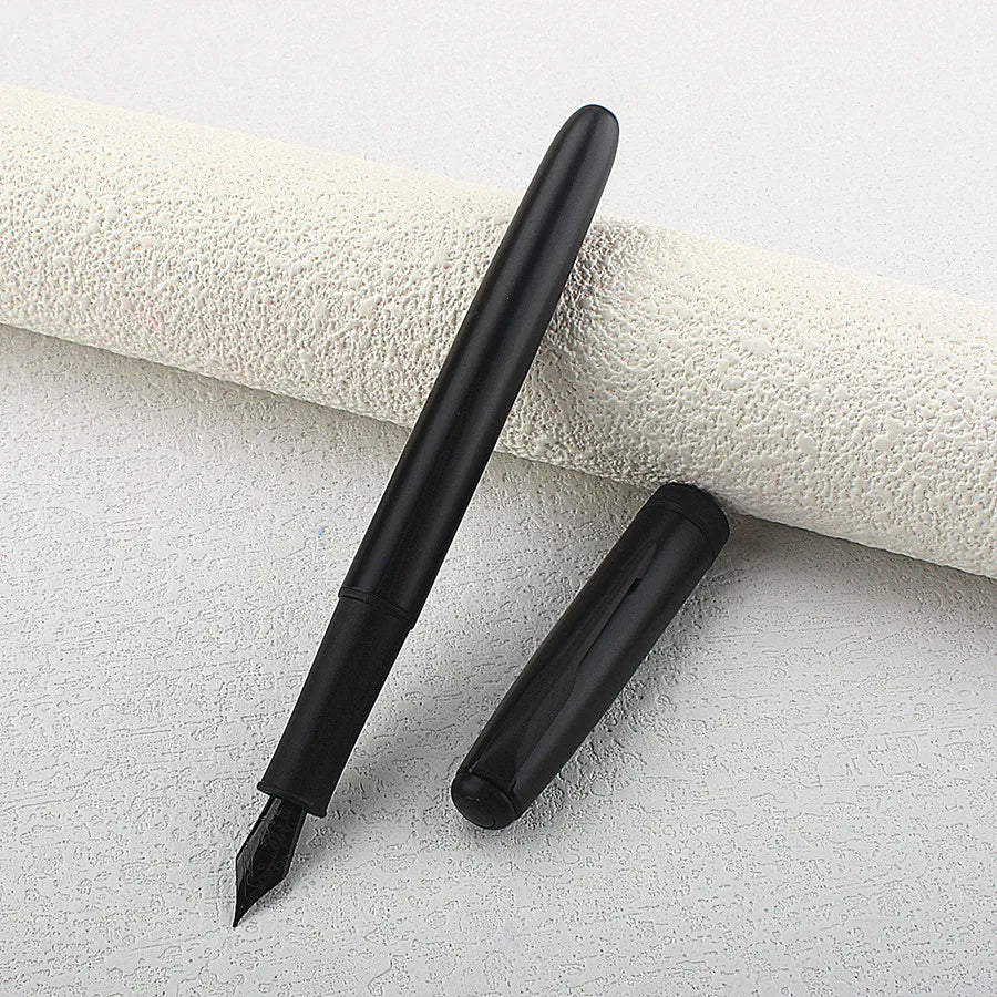 Jinhao 75 Fountain Pen #26 EF/F/M Nib, Black Extra Fine 0.4mm Office Writing Pen with Converter Quake
