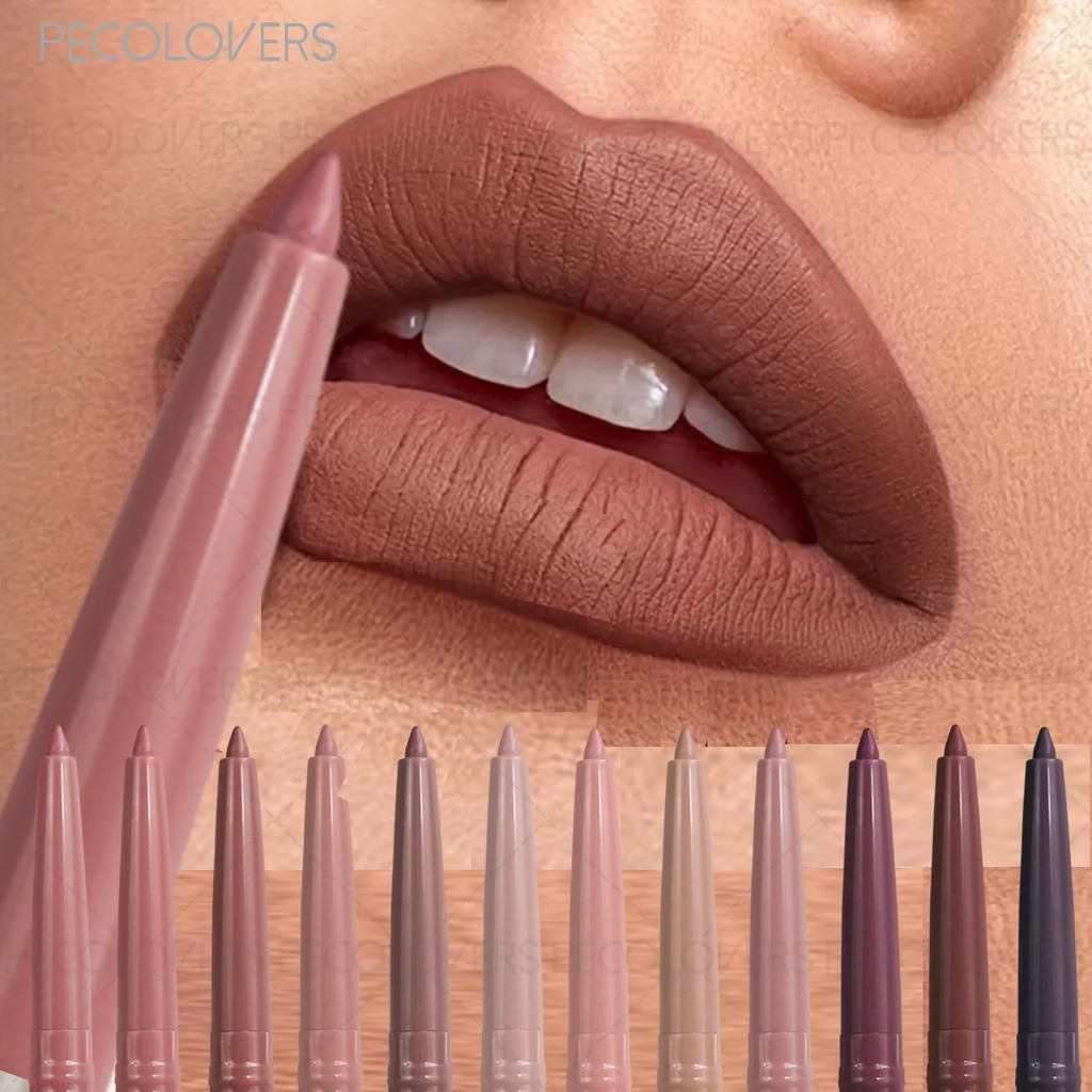 1 Pcs Matte Lip Liner Pen, Used As Lip Liner and Lipstick, Oblique Mouth Design Suitable for All Lip Types, Perfect Gifts Quake