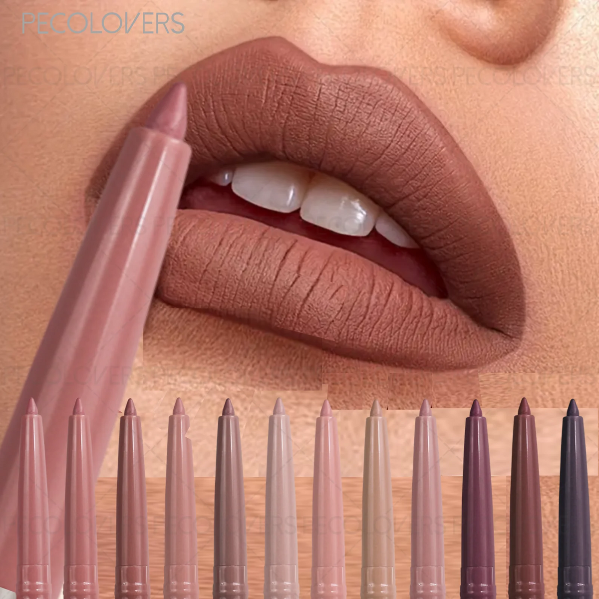 1 Pcs Matte Lip Liner Pen, Used As Lip Liner and Lipstick, Oblique Mouth Design Suitable for All Lip Types, Perfect Gifts Quake